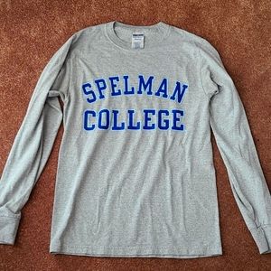 Gray Spelman College Longsleeve Shirt